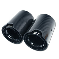 BMW CARBON EXHAUST TIPS 135i/140i/235i/240i/335i/340i/435i/440i - BLACK (SET OF 2)