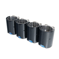 BMW M2/M3/M4/M5 F10/F80/F82/F83/F87 CARBON FIBRE EXHAUST TIPS - BURNT ENDS x4