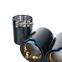 BMW M2/M3/M4/M5 F10/F80/F82/F83/F87 CARBON FIBRE EXHAUST TIPS - BURNT ENDS x4