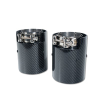 BMW CARBON EXHAUST TIPS 135i/140i/235i/240i/335i/340i/435i/440i - CHROME (SET OF 2)