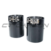 BMW CARBON EXHAUST TIPS 135i/140i/235i/240i/335i/340i/435i/440i - CHROME (SET OF 2)