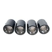 BMW M2/M3/M4/M5 F10/F80/F82/F83/F87 CARBON FIBRE EXHAUST TIPS - CHROME x4