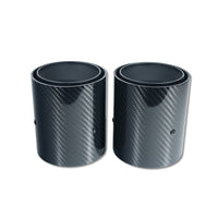 BMW F40/F44 M135i & M235i CARBON FIBRE EXHAUST TIPS - MATTE BLACK (SET OF 2)