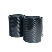 BMW F40/F44 M135i & M235i CARBON FIBRE EXHAUST TIPS - MATTE BLACK (SET OF 2)