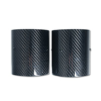 BMW F40/F44 M135i & M235i CARBON FIBRE EXHAUST TIPS - MATTE BLACK (SET OF 2)