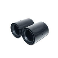 BMW F20/F21/F22/F23/F30/F31/F32/F33 CARBON EXHAUST TIPS - MATTE BLACK (SET OF 2)