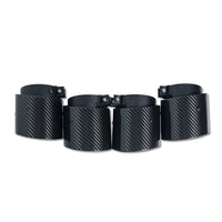 BMW M2, M3, M4 G87/G80/G81/G82/G83 CARBON EXHAUST TIPS - BLACK SLASH CUT (SET OF 4)