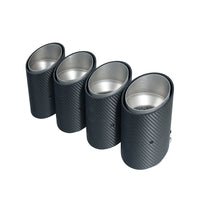 BMW G90/G99 M5 2024+ CARBON FIBRE SLASH CUT EXHAUST TIPS - CHROME