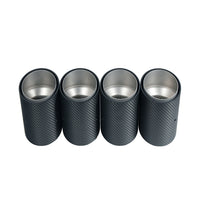 BMW G90/G99 M5 2024+ CARBON FIBRE SLASH CUT EXHAUST TIPS - CHROME