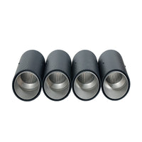 BMW G90/G99 M5 2024+ CARBON FIBRE SLASH CUT EXHAUST TIPS - CHROME
