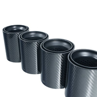 BMW F90/F92 M5 CARBON FIBRE EXHAUST TIPS - MATTE BLACK x4