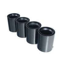 BMW F90/F92 M5 CARBON FIBRE EXHAUST TIPS - MATTE BLACK x4