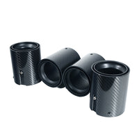 BMW F90/F92 M5 CARBON FIBRE EXHAUST TIPS - MATTE BLACK x4