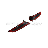 TOYOTA SUPRA 2019+ A90 CARBON FIBRE FRONT BUMPER VENT TRIM - V2