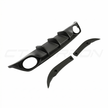 AUDI RS3 8Y 2022-2024 SALOON MATTE CARBON FIBRE DIFFUSER - V1 - CT DESIGN