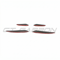 AUDI RS3 8Y 2025+ MATTE CARBON FIBRE FRONT BUMPER CANARDS - CT DESIGN