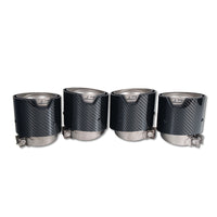 BMW M2, M3, M4 G87/G80/G81/G82/G83 CARBON EXHAUST TIPS - STAINLESS (SET OF 4)