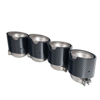 BMW M2, M3, M4 G87/G80/G81/G82/G83 CARBON EXHAUST TIPS - STAINLESS (SET OF 4)