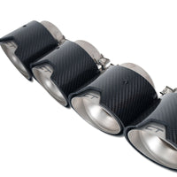 BMW M2, M3, M4 G87/G80/G81/G82/G83 CARBON EXHAUST TIPS - STAINLESS (SET OF 4)