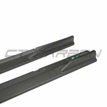 AUDI RS3 8Y 2022+ MATTE CARBON FIBRE SIDE SKIRTS - CT DESIGN
