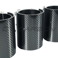 BMW M2/M3/M4/M5 F10/F80/F82/F83/F87 CARBON FIBRE EXHAUST TIPS - BLACK x4