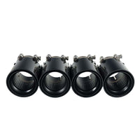 BMW M2/M3/M4/M5 F10/F80/F82/F83/F87 CARBON FIBRE EXHAUST TIPS - BLACK x4