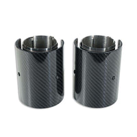 BMW F20/F21/F22/F23/F30/F31/F32/F33 CARBON EXHAUST TIPS - CHROME (SET OF 2)