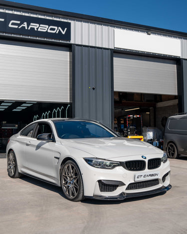 BMW M4 (F82) COUPE FULL CARBON FIBRE KIT - V STYLE-Kit-CT CARBON-CT Carbon - High-quality carbon fiber and gloss black aerodynamic parts for premium sports and luxury vehicles.