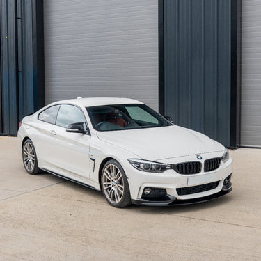 BMW M4 F82 / F83 & F32/F33/F36 4 SERIES DOUBLE SLAT BLACK GRILLES - BLAK BY CT CARBON-Grille-BLAK BY CT-CT Carbon - High-quality carbon fiber and gloss black aerodynamic parts for premium sports and luxury vehicles.