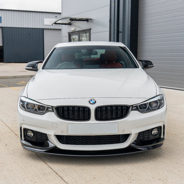 BMW M4 F82 / F83 & F32/F33/F36 4 SERIES DOUBLE SLAT BLACK GRILLES - BLAK BY CT CARBON-Grille-BLAK BY CT-CT Carbon - High-quality carbon fiber and gloss black aerodynamic parts for premium sports and luxury vehicles.