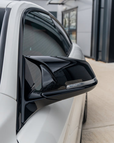 BMW MIRROR REPLACEMENT Fxx 1, 2, 3, 4 SERIES - OEM+ M STYLE-Accessories-BLAK BY CT-CT Carbon - High-quality carbon fiber and gloss black aerodynamic parts for premium sports and luxury vehicles.