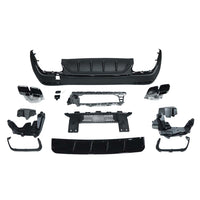 MERCEDES X254 GLC 2023+ REAR DIFFUSER WITH TIPS
