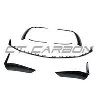 MERCEDES W206 2021+ C43 GLOSS BLACK FRONT SPLITTER - V1