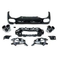 MERCEDES E-CLASS W214 2024+ DIFFUSER WITH TIPS