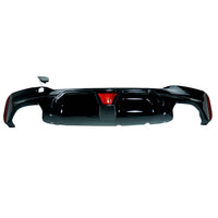 BMW G30/G38 5 SERIES 2016-2020 PRE-LCI GLOSS BLACK DUAL EXHAUST DIFFUSER WITH LED