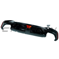 BMW G30/G38 5 SERIES 2016-2020 PRE-LCI GLOSS BLACK DUAL EXHAUST DIFFUSER WITH LED