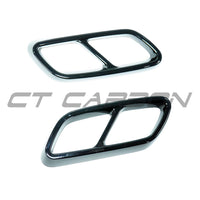 MERCEDES W206 C-CLASS 2021+ GLOSS BLACK EXHAUST TRIM