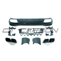 MERCEDES GLE-CLASS W167/V167 & GLS-CLASS X167 2019+ GLOSS BLACK DIFFUSER