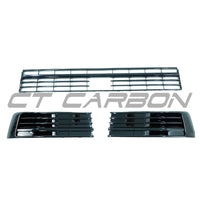 VOLKSWAGEN TRANSPORTER T6 2015-2019 GLOSS BLACK GRILLES WITH ACC