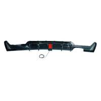 BMW 4 SERIES F32/F33/F36 GLOSS BLACK TWIN LEFT EXHAUST DIFFUSER WITH LED - V3
