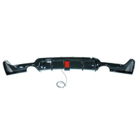 BMW 4 SERIES F32/F33/F36 GLOSS BLACK DUAL EXHAUST DIFFUSER WITH LED - V3