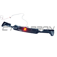 BMW 4 SERIES F32/F33/F36 GLOSS BLACK DUAL EXHAUST DIFFUSER WITH LED - V3