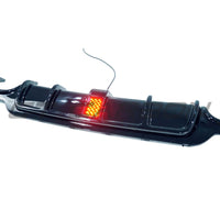 BMW 4 SERIES F32/F33/F36 GLOSS BLACK DUAL EXHAUST DIFFUSER WITH LED - V3