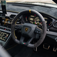 LAMBORGHINI URUS CARBON FIBRE / ALCANTARA FLAT BOTTOM CUSTOM STEERING WHEEL