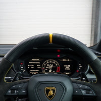 LAMBORGHINI URUS CARBON FIBRE / ALCANTARA FLAT BOTTOM CUSTOM STEERING WHEEL