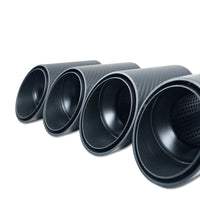 BMW G90/G99 M5 2024+ CARBON FIBRE SLASH CUT EXHAUST TIPS - MATTE BLACK