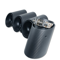 BMW G90/G99 M5 2024+ CARBON FIBRE SLASH CUT EXHAUST TIPS - MATTE BLACK