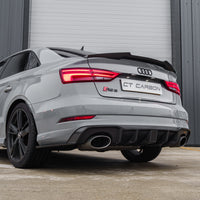 AUDI RS3 8V SALOON REAR CARBON DIFFUSER WITH DTM LIGHT