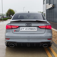 AUDI RS3 8V SALOON REAR CARBON DIFFUSER WITH DTM LIGHT