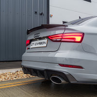 AUDI RS3 8V SALOON REAR CARBON DIFFUSER WITH DTM LIGHT